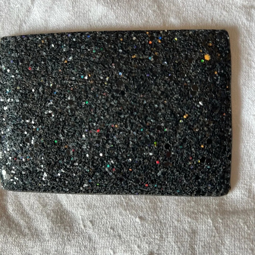 Kate Spade Glitter Black Card Holder - Picture 2 of 5